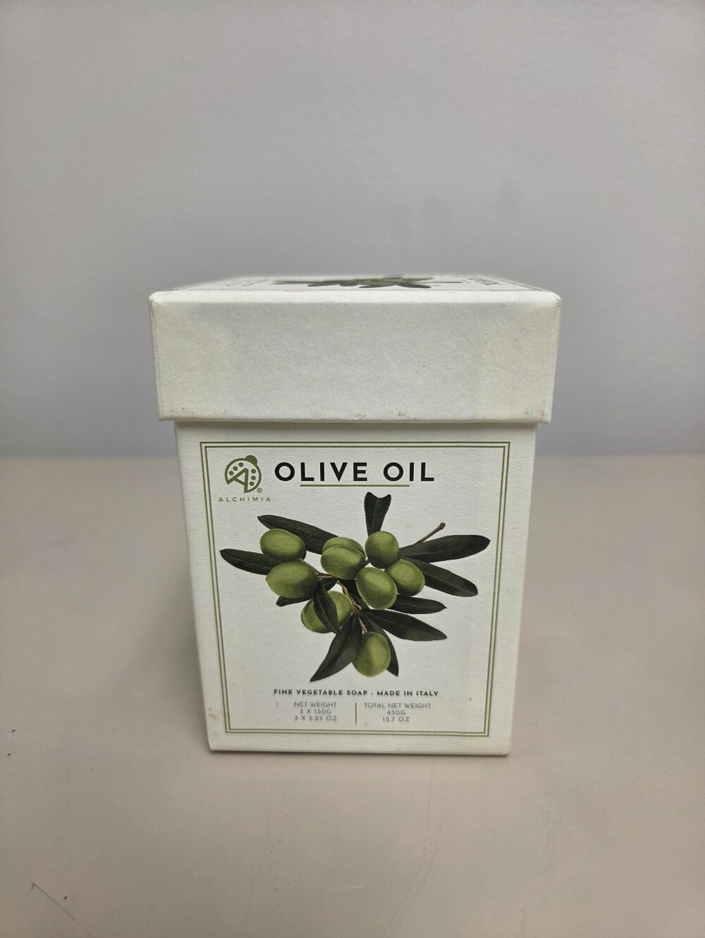 Alchimia Olive Oil Soap Box - 3 Bars In Gift Box - Made In ITALY